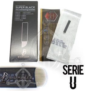 SUPER BLACK, agujas de Microblading 18U